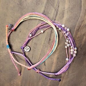 2 Pura Vida Adjustable Bracelets